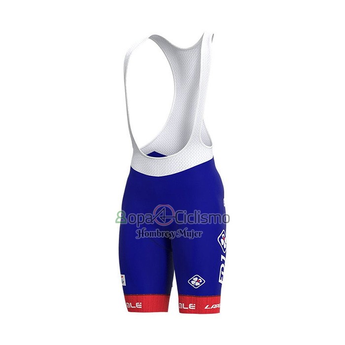 Groupama FDJ Ropa Ciclismo Culotte Corto 2022 Mangas Cortas Rojo Azul